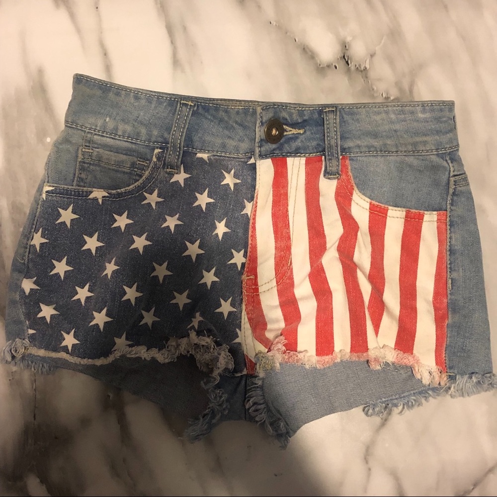 American flag shorts